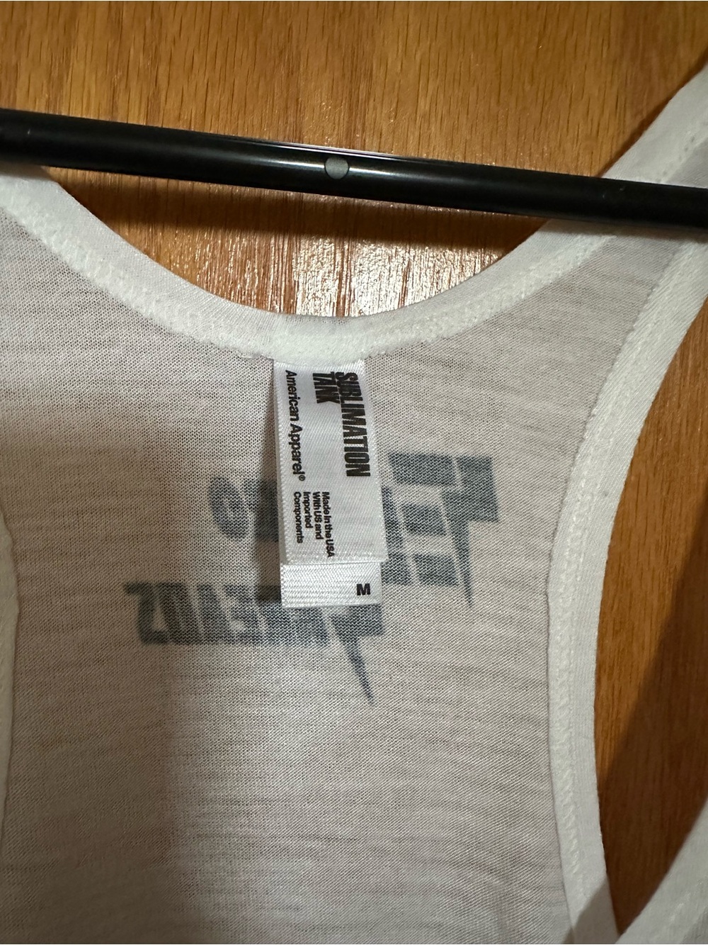 White Racerback Tank - Picture 3 of 3